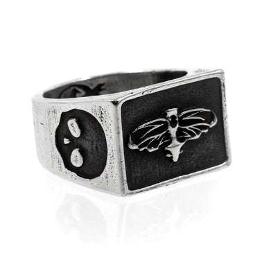 Haunted Signet Ring - Sterling Silver Chunky Ring